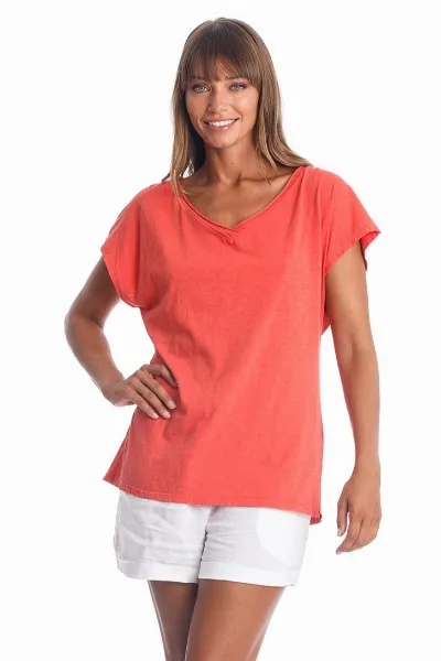 RAVENS VIEW IBIZA RAVENS VIEW IBIZA Damen vegan Oberteil Arizona Radian Red