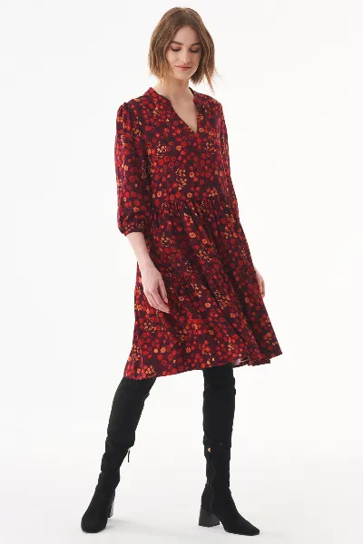 ORGANICATION ORGANICATION Damen vegan Kleid Blumen