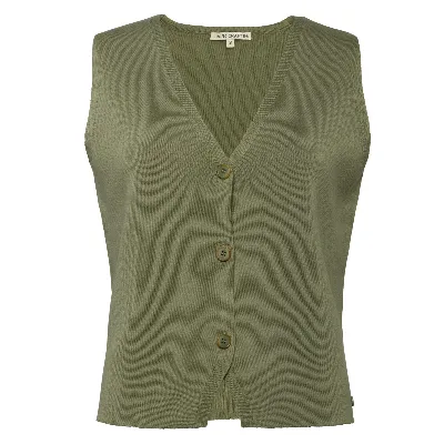 Living Crafts LIVING CRAFTS - Damen Weste (Strick) - Grün