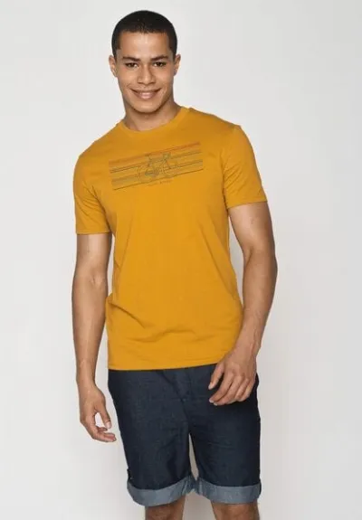 GreenBomb GREENBOMB Bike Happy Guide - Sportliches T-Shirt aus Bio-Baumwolle / hochwertiger Print / GOTS / Fair & Vegan
