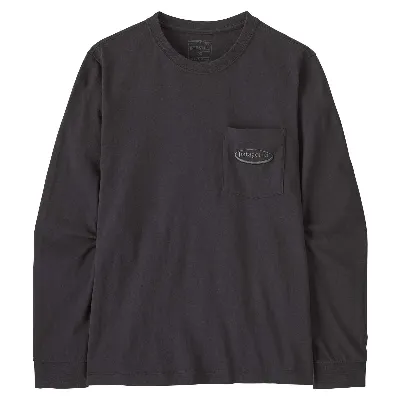 Patagonia M'S L/S MW '95 OVAL LOGO POCKET TEE