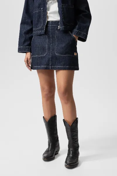 Nudie Jeans Rock Elvy Workwear Denim Blau