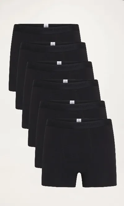 KnowledgeCotton Apparel KnowledgeCotton Apparel Herren vegan Multipack 6x Boxershorts Black Jet