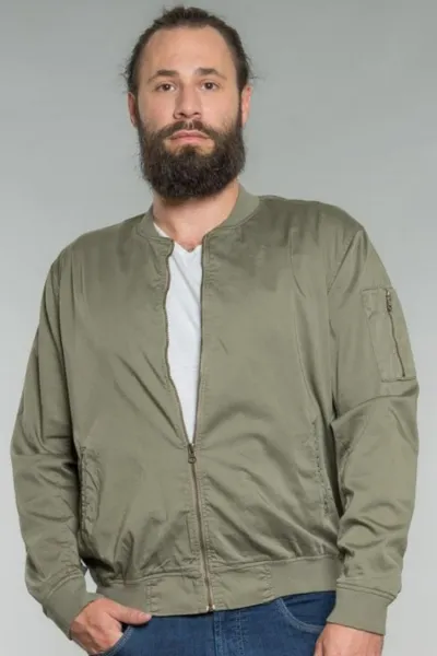 Feuervogl Feuervogl Herren vegan Blousonjacke Till Light Khaki