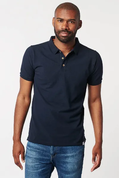 SKOT SKOT Herren vegan Polo Navy Classic