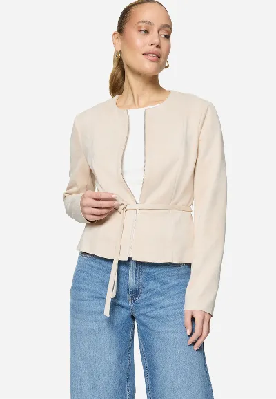 zero Blazer-Jacke  in Lederoptik