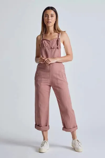 Flax and Loom Flax and Loom Damen vegan Latzhose Leinen Mary Lou Retro