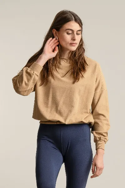 KOMODO KOMODO Damen vegan Sweatshirt Dawn Croissant