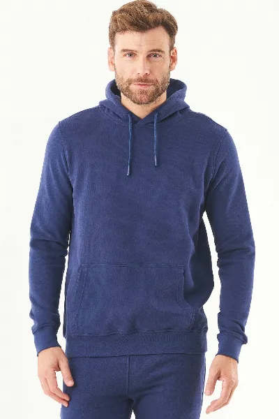 ORGANICATION ORGANICATION Herren vegan Kapuzenpullover Soft Touch Navy