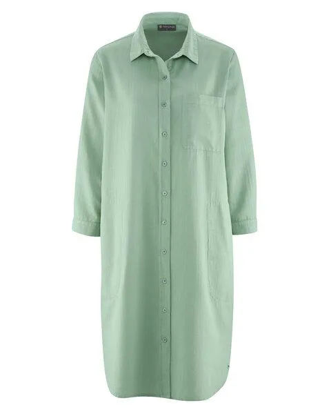 HempAge HempAge Hanf Tunika mit Polokragen