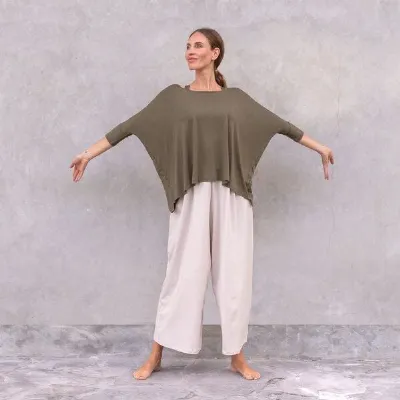 Jaya Jaya DIANA- lockere bis weite geschnittene lounge Pants, für jede Figur geeignet, für Yoga, Leisure, Arbeit oder Evenings