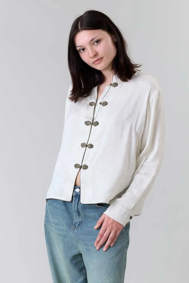 Yahmo Yahmo Damen vegan Bluse Erna Jasmine