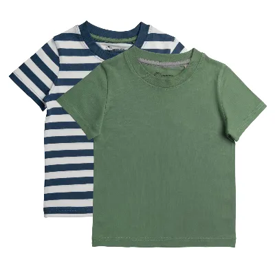 Living Crafts LIVING CRAFTS - Kinder Jungen-T-Shirt, 2er Pack - Mehrfarbig