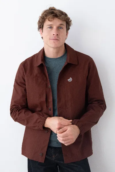 TWOTHIRDS TWOTHIRDS Herren vegan Overshirt Pollock Russet