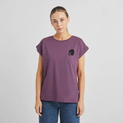 Dedicated DEDICATED Damen T-Shirt Visby Curious Cat
