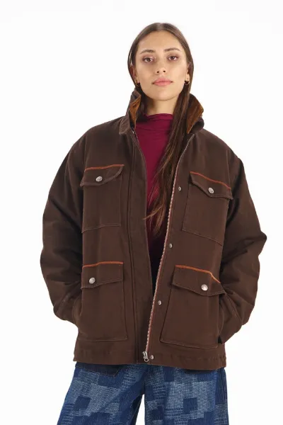 KOMODO KOMODO Damen vegan Jacke Viney Schokoladen