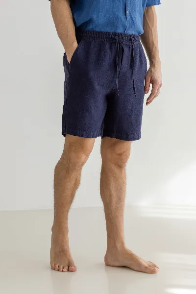 TWOTHIRDS TWOTHIRDS Herren vegan Shorts Bagaat Marineblau
