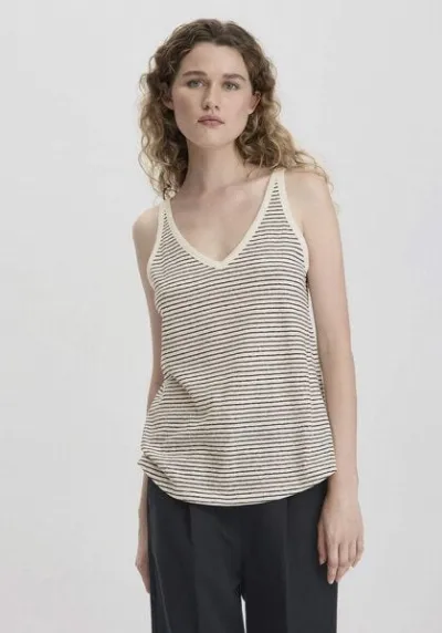 hessnatur hessnatur Streifen Jersey Top Regular aus Leinen und reiner Bio-Baumwolle