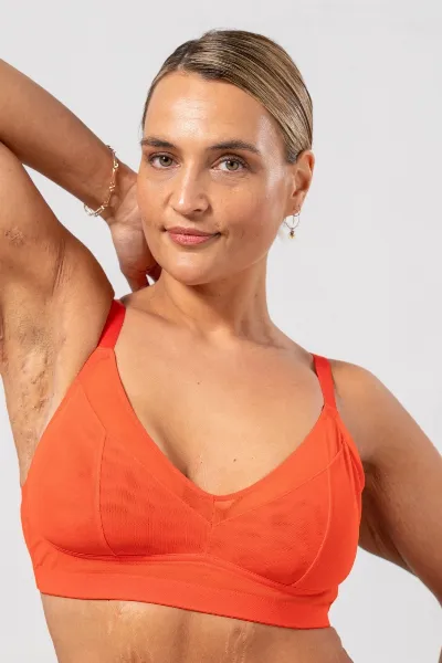 Understatement Understatement Damen vegan Bralette Unterstützung Feurig Rot