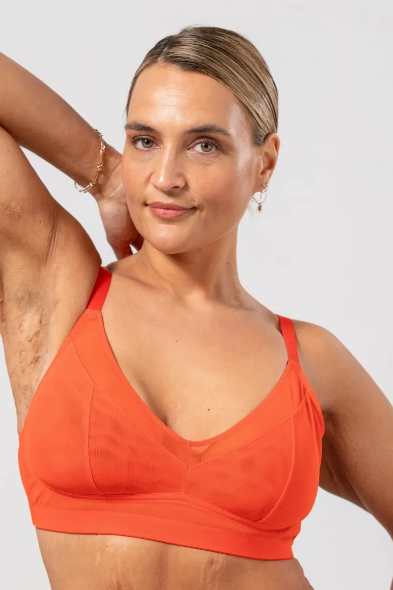 Understatement Understatement Damen vegan Bralette Unterstützung Feurig Rot