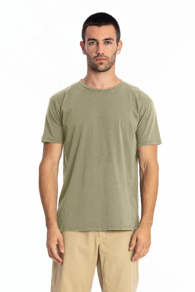 RAVENS VIEW IBIZA RAVENS VIEW IBIZA Herren vegan T-Shirt Rundhalsausschnitt Azur Khaki
