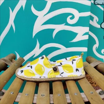 REFISHED fair fashion REFISHED fair fashion Espadrilles 'HAPPINESS' (Lemon)