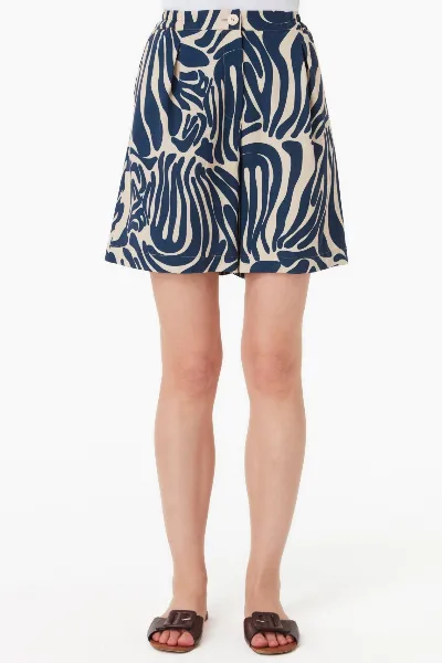 ORGANICATION ORGANICATION Damen vegan Shorts Mit Muster Abstrakt