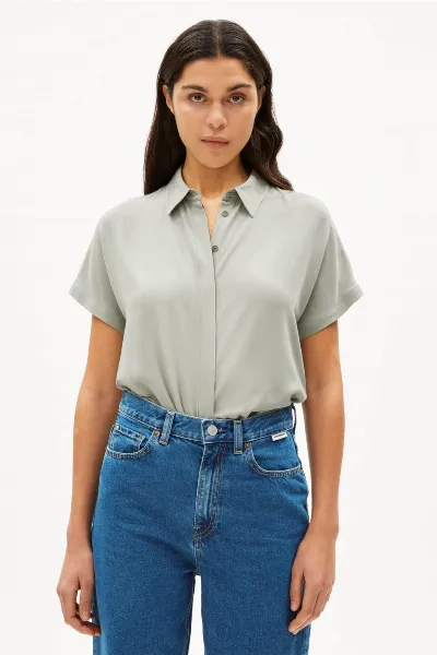 ARMEDANGELS ARMEDANGELS Damen vegan Hemd Larisaana Grün