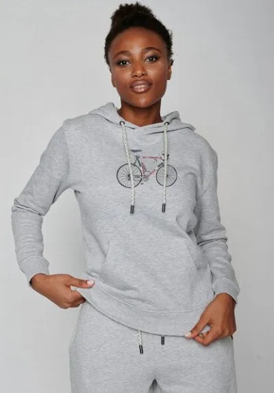 GreenBomb GREENBOMB Bike Norway Chipper - Gemütlicher Hoodie aus Bio-Baumwolle / hochwertiger Print / GOTS / Fair & Vegan