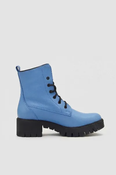 BOHEMA BOHEMA Damen vegan Stiefel Workers Nr. 3 Baby Blue