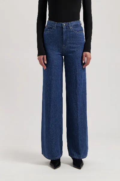 MUD Jeans MUD Jeans Damen vegan Jeans High Lose Flow Sara Stone Indigo
