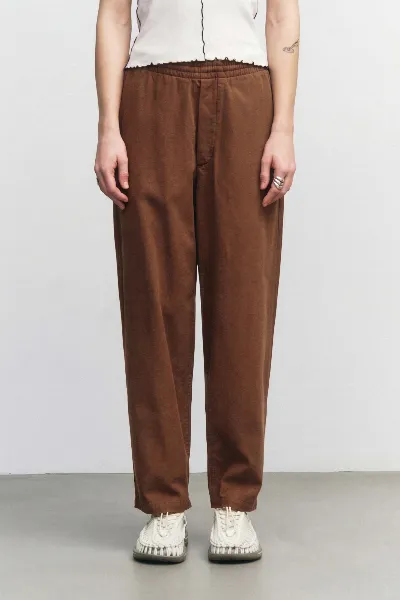 Rotholz Rotholz Damen vegan Hose Weites Bein Haselnuss