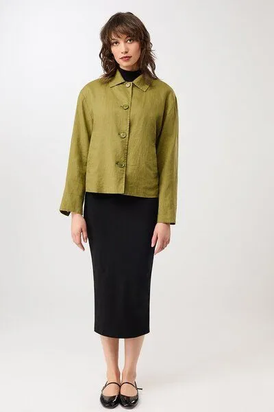 LangerChen LangerChen Schlichte Jacke aus Leinen