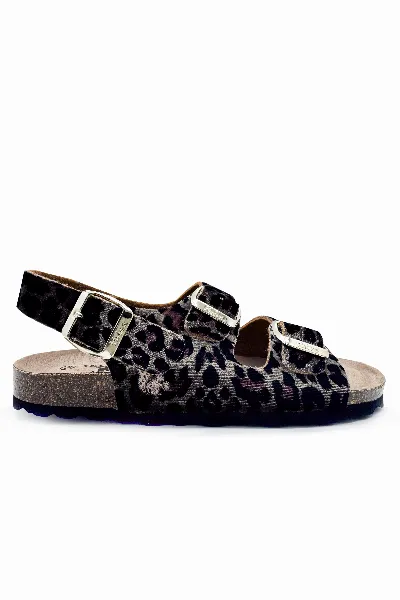 thies thies Damen vegan Sandalen Rec Backstrap Leo