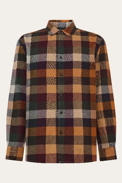 KnowledgeCotton Apparel KnowledgeCotton Apparel Herren vegan Hemd Flanell Multi Check