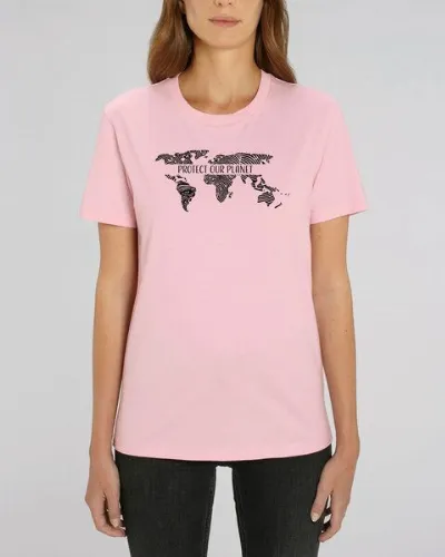 Human Family Human Family Bio Unisex Rundhals T-Shirt Protect our Planet