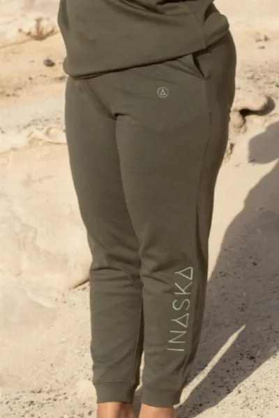 Inaska Inaska Herren vegan Jogginghose Inaska Khaki Sage
