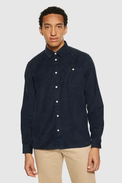 KnowledgeCotton Apparel Hemd Corduroy