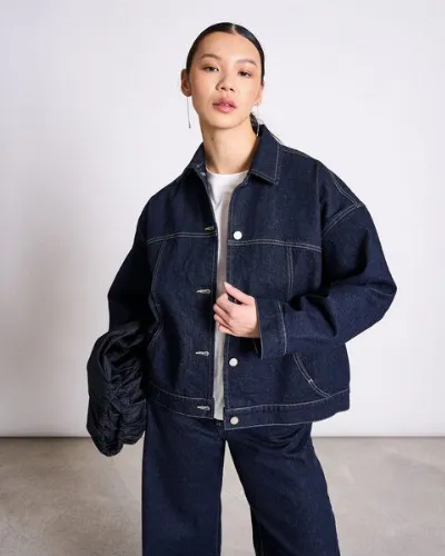 JAN N JUNE JAN N JUNE RELAXED JEANSJACKE VILME