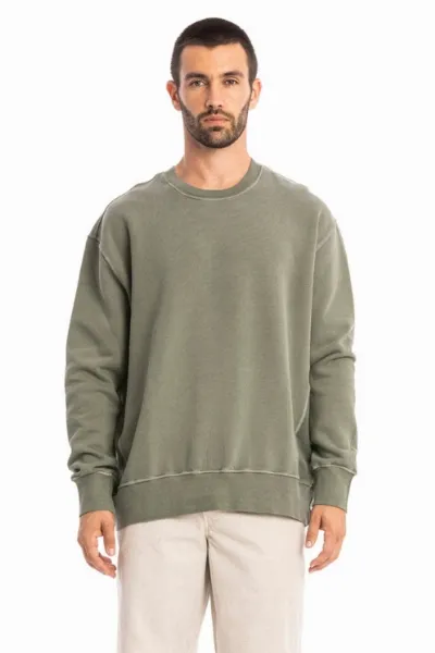 RAVENS VIEW IBIZA RAVENS VIEW IBIZA Herren vegan Sweatshirt Mistral Dust Olive