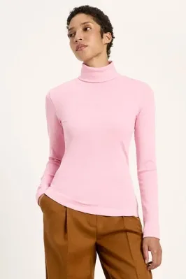 LANIUS Lanius Damen vegan Rollkragenshirt Lanius Rosa