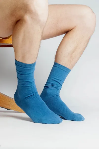 Albero Natur Klassische Socken aus Bio Baumwolle für Männer