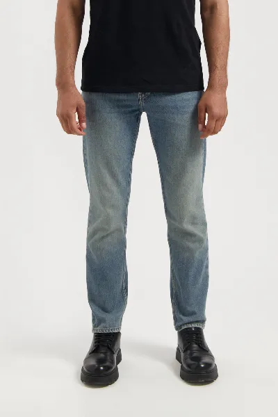 MUD Jeans MUD Jeans Herren vegan Jeans Mid Tapered Hank Earth Vintage