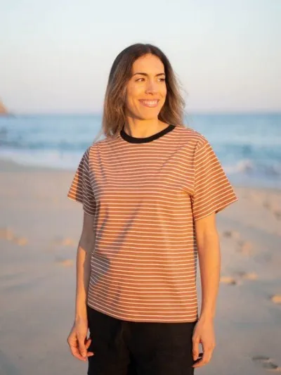 FUXBAU FUXBAU Gestreiftes Frauen T-Shirt