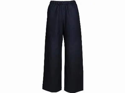 MELA MELA Bio-Damen-Hose 'TURVI' aus Kreppstoff, schwarz,