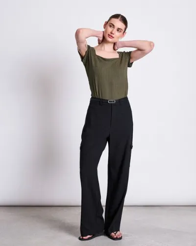 JAN N JUNE JAN N JUNE T-Shirt ARIMA gerippt aus Lyocell (Tencel®)