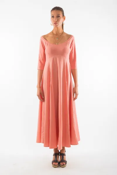 RAVENS VIEW IBIZA RAVENS VIEW IBIZA Damen vegan Kleid Monica Coral Clay