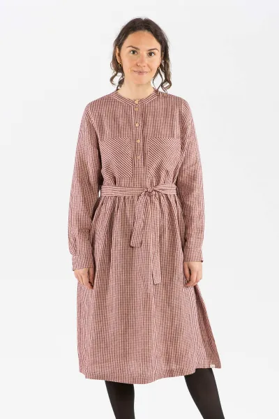 MATONA MATONA Damen vegan Kleid Mit Gürtel Heather