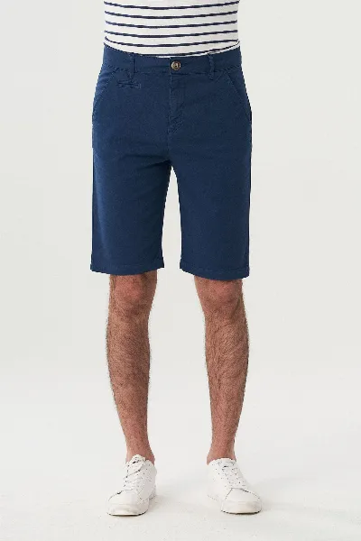 ORGANICATION ORGANICATION Herren vegan Chino-Shorts Aus Bio-Baumwolle Blau