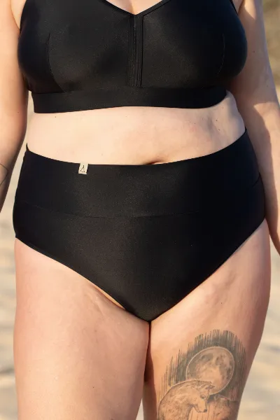 Inaska Inaska Damen vegan Bikini-Hose Soft High Waist Feel
